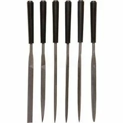 Stanley® 22-316, 6 Piece 4" Hobby File Set