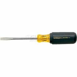 Stanley 66-092 Vinyl Grip Standard Slotted Tip Screwdriver 3/8" x 8"