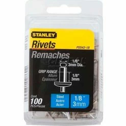 Stanley PSS42-1B Steel Rivets 1/8" x 1/8", 100 Pack