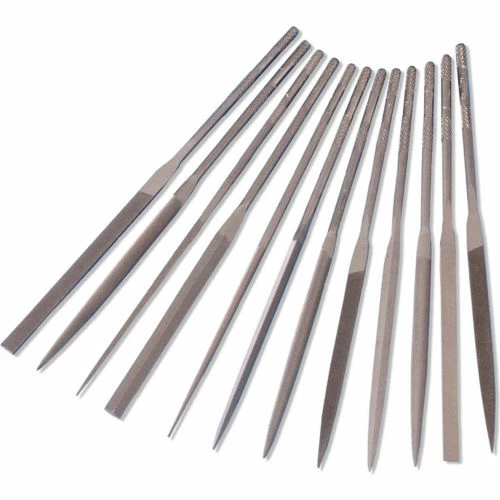Import 12 Piece Needle File Set Length: 6.25", Cut 2, No. of Pieces: 12 3 Import 12 Piece Needle File Set Length: 6.25", Cut 2, No. of Pieces: 12