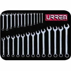 Urrea Metric Combination Wrench Set, 1200QM, 6 & 12 Pt, 6-32 mm Opening Sizes, 26 Pcs