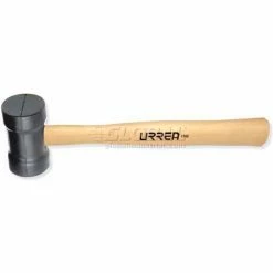 Urrea Rubber Head Mallet, 1367, 14-1/2" Long, 16 Oz Head, Oak Handle