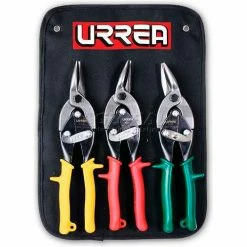 Urrea Metal Cutting Aviation Snips, 30301, 3 Piece Set