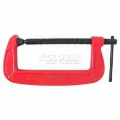 Urrea Deep Throat Forged Body C-Clamp, 408, 0-8" Opening, 4-1/2" Throat Depth, 5900 LB Capacity