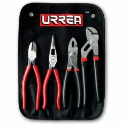 Urrea J200G 4 Piece Plier Set (Long Nose, Slip Joint, Diagonal, Tongue & Groove)