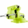 Wilton 63187 Model 1550 5" Jaw Width 3-3/4" Throat Depth High-Visibility Safety Vise W/ Swivel