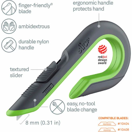 Slice® Ceramic Blade Auto-Retractable Box Cutter - 10503 5 Slice® Ceramic Blade Auto-Retractable Box Cutter - 10503 - Image 3