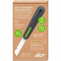 Slice® Auto Industrial Knife with 4" Rounded Blade - 10560 18 Slice® Auto Industrial Knife with 4" Rounded Blade - 10560 -Hand Tools popular store auto retractable industrial knife packaging