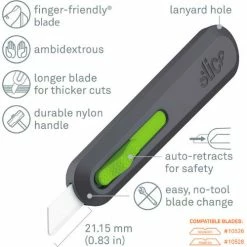 Slice® Auto Retractable Utility Knife - 10554 -Hand Tools popular store auto retractable utility knife features