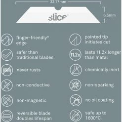 Slice® Replacement Box Cutter Blades, Pointed Tips - 10408 - Pack of 4 -Hand Tools popular store box cutter blades pointed tip features