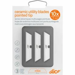 Slice® Replacement Ceramic Utility Knife Blades, Pointed Tips - 10528 - Pack of 3 -Hand Tools popular store ceramic utility knife blades pointed tip packaging