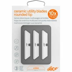 Slice® Replacement Ceramic Utility Knife Blades, Round Tips - 10526 - Pack of 3 -Hand Tools popular store ceramic utility knife blades rounded tip packaging