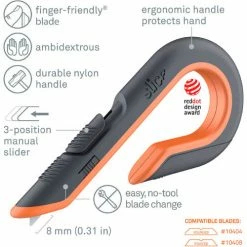 Slice® Ceramic Blade Manual 3-Position Box Cutter - 10400 - Pkg Qty 6 -Hand Tools popular store manual box cutter features