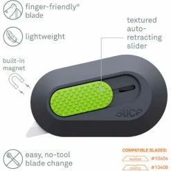 Slice® Ceramic Blade Auto-Retractable Mini-Cutter - 10514 - Pkg Qty 12 -Hand Tools popular store mini cutter features